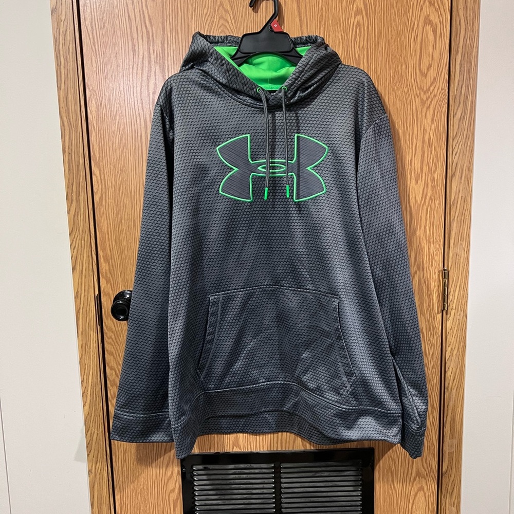 Under Armour ColdGear Hoodie in Gray and Green